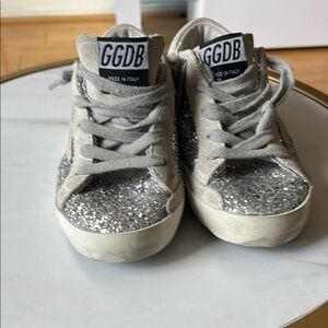Kids Glitter Sneakers - Silver